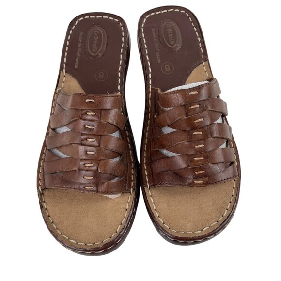 Dr Scholl’s Women’s Shoes Brown Leather Reba II Comfort Sandals Size 8 - Picture 3 of 11